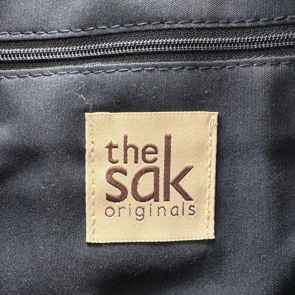 The Sak Silverlake Black Leather Crossbody Bag Contrast Stitch Boho - Picture 11 of 17